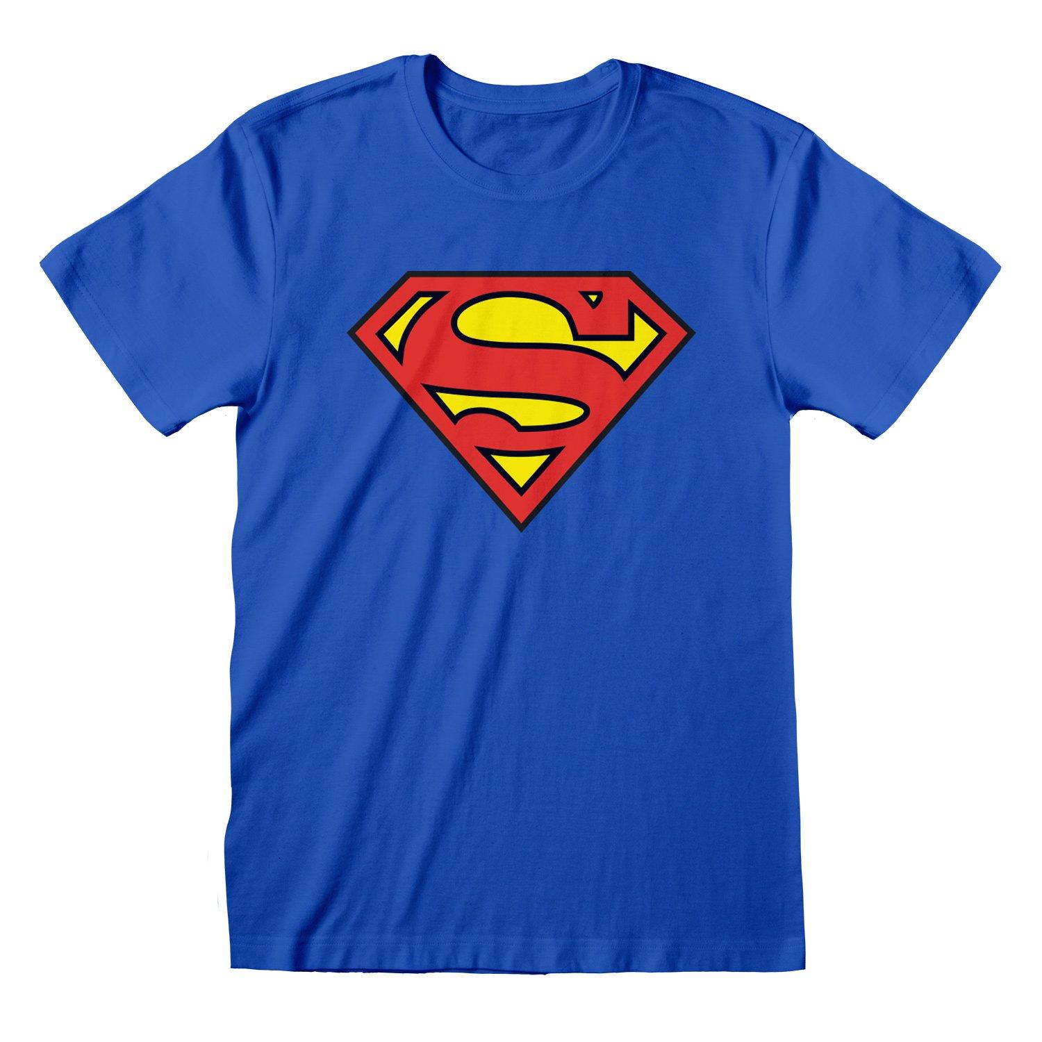 Tshirt Damen Blau L von SUPERMAN