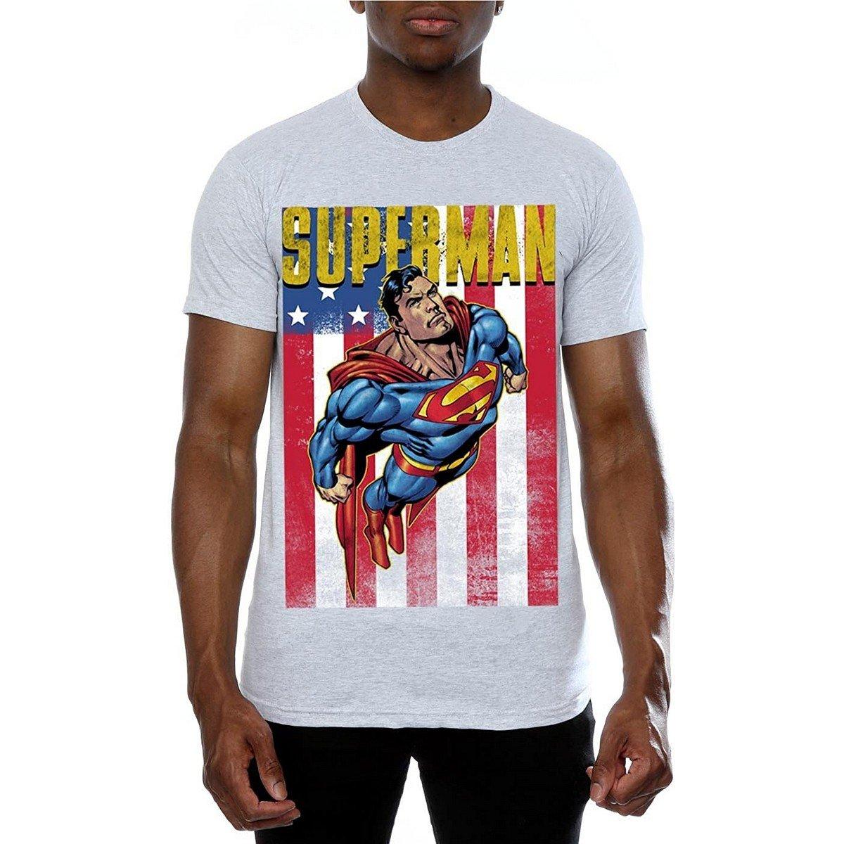Tshirt Herren Grau XL von SUPERMAN