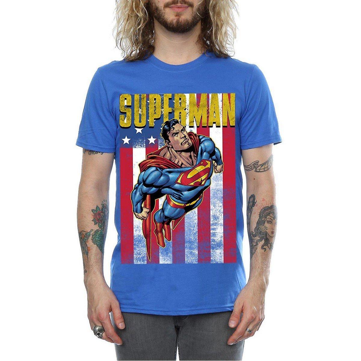 Tshirt Herren Königsblau L von SUPERMAN