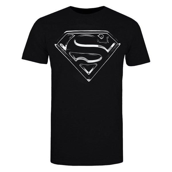 Tshirt Herren Schwarz M von SUPERMAN