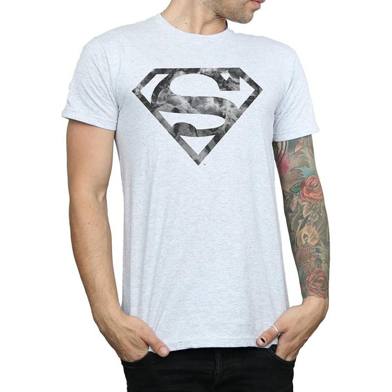 SUPERMAN - TShirt Logo, für Herren, Grau, Größe S von SUPERMAN