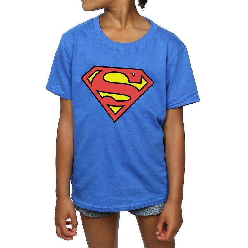 Tshirt Mädchen Königsblau 128 von SUPERMAN