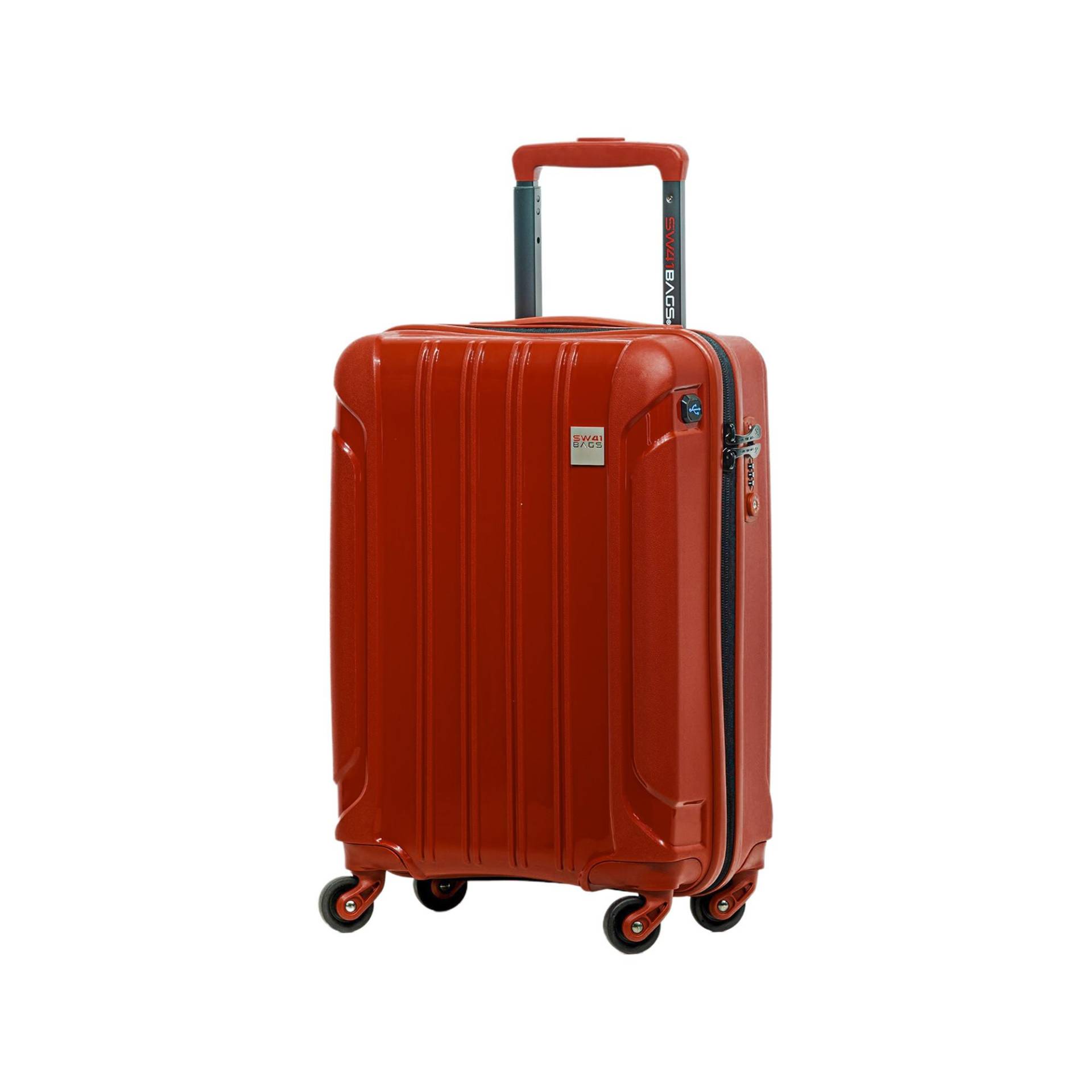 SWISS BAG COMPANY - Hartschalenkoffer, Spinner, 55 CM, Rot von SWISS BAG COMPANY