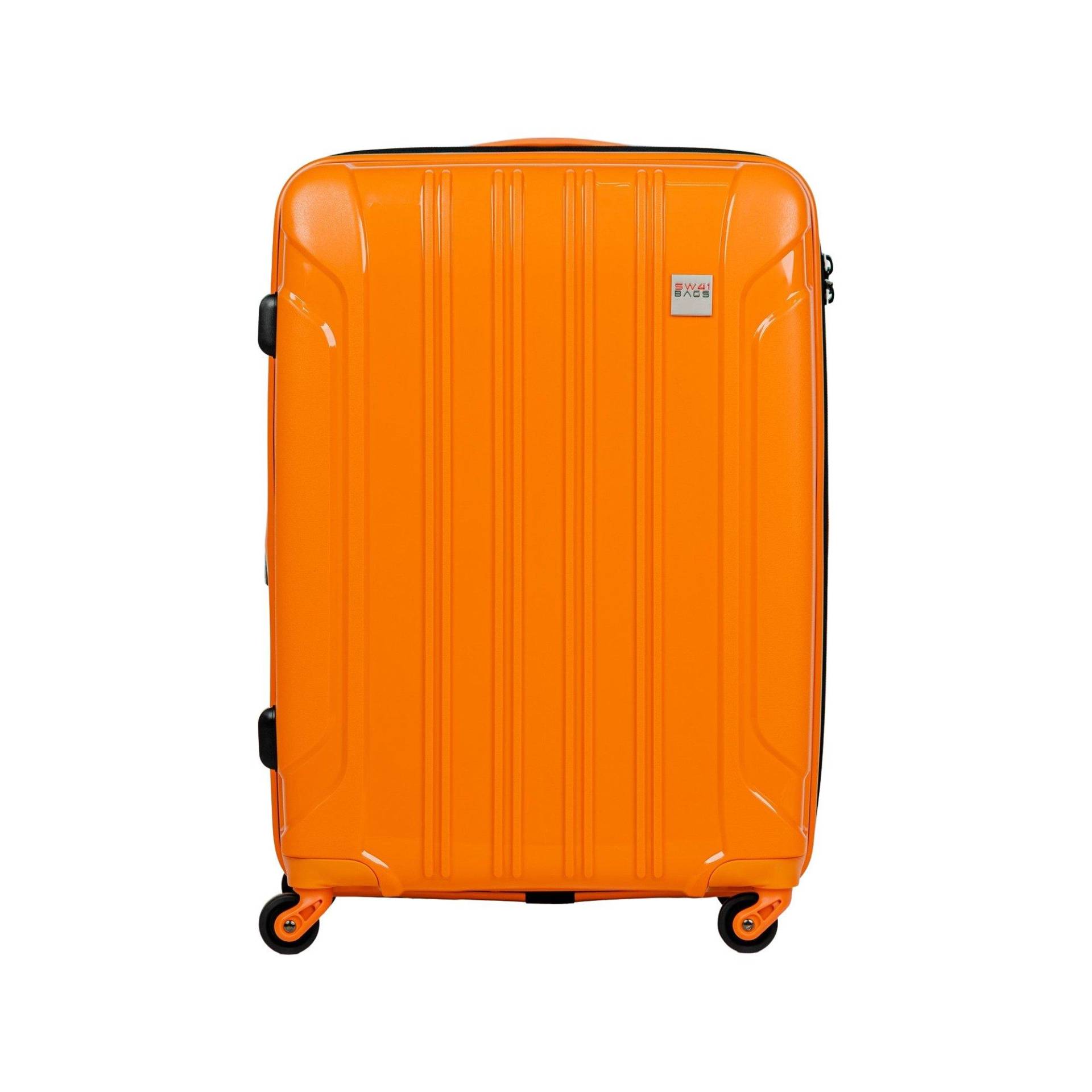 Hartschalenkoffer, Spinner Unisex Orange 65 CM von SWISS BAG COMPANY