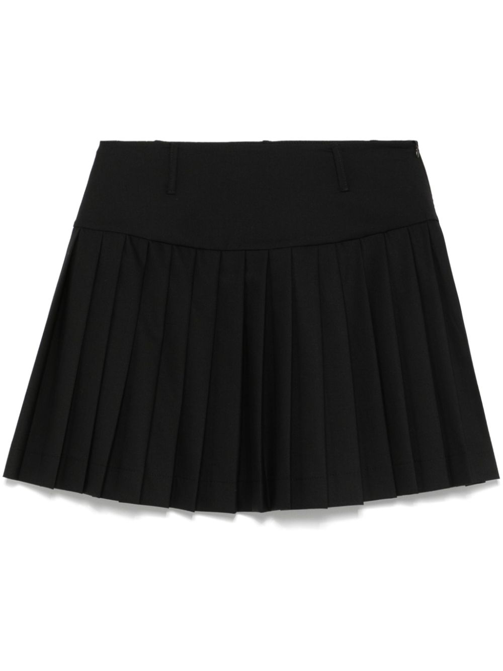 SWANNE STUDIO pleated mini skirt - Black von SWANNE STUDIO