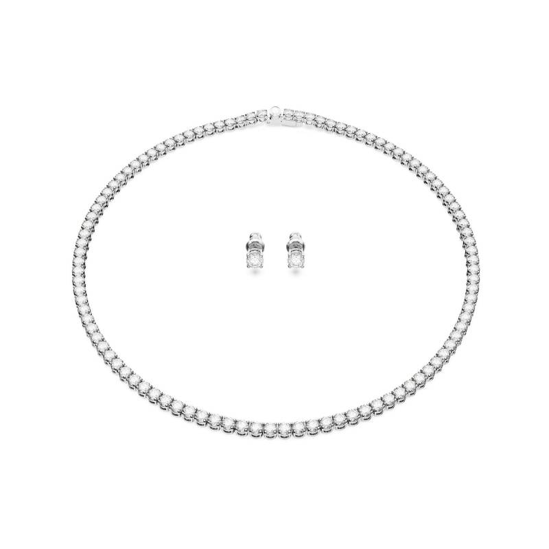 Set Collier/ohrschmuck Damen Silberfarben ONE SIZE von SWAROVSKI