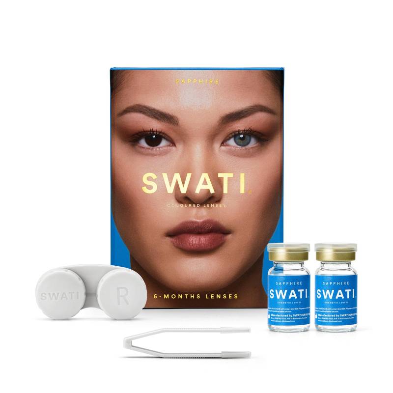 Farbige Kontaktlinsen Für 6 Monate Damen SAPPHIRE Set von SWATI