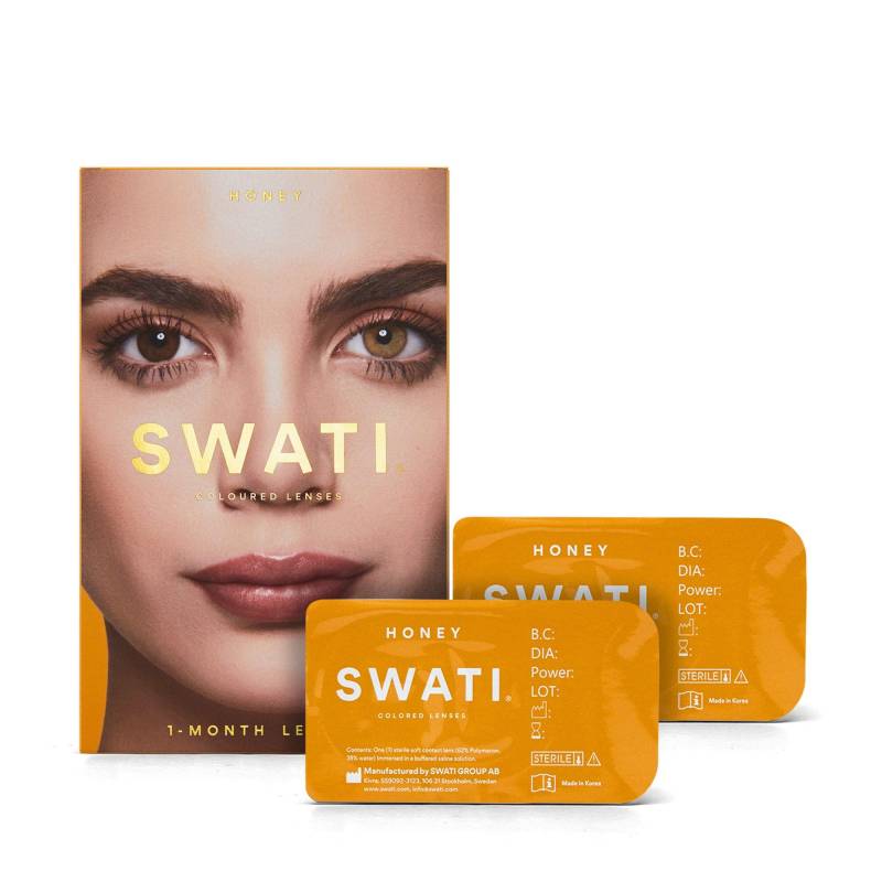 Farbige Kontaktlinsen Für 1 Monat Damen HONEY Set von SWATI