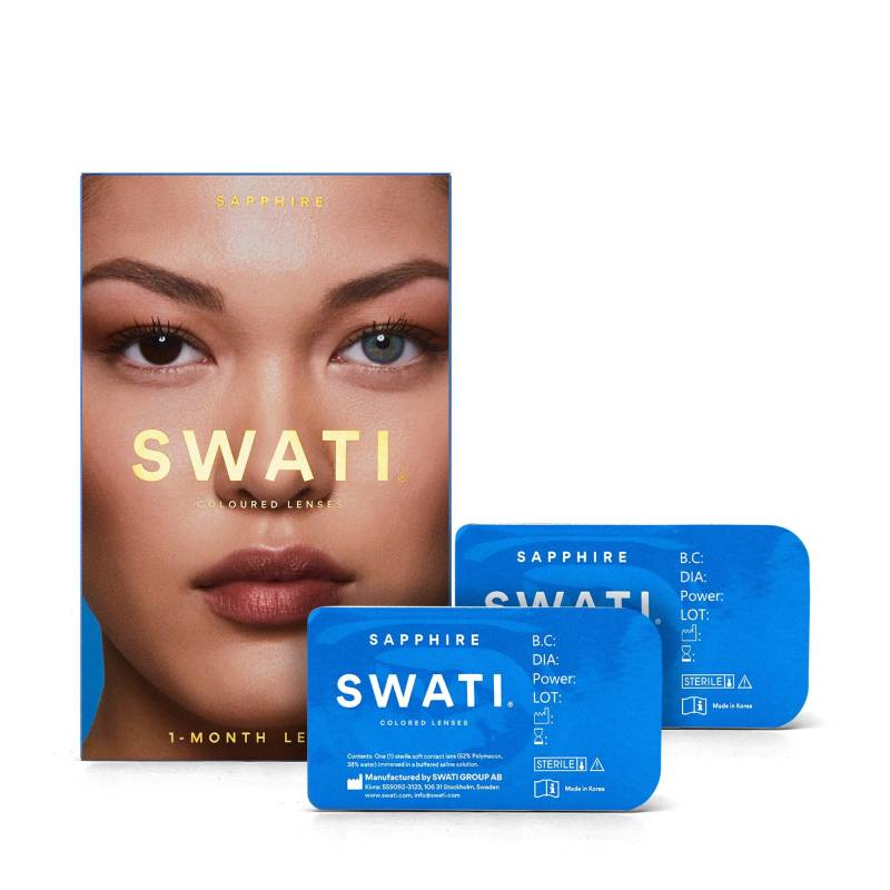 Farbige Kontaktlinsen Für 1 Monat Damen SAPPHIRE Set von SWATI