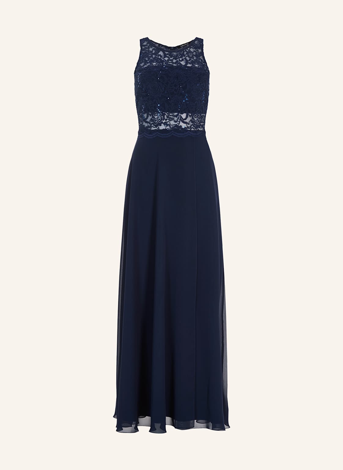 Swing Abendkleid Mit Pailletten blau von SWING