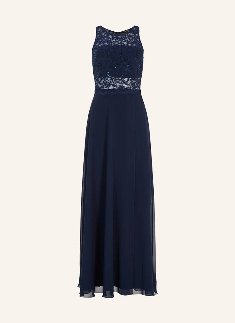 Swing Abendkleid Mit Pailletten blau von SWING