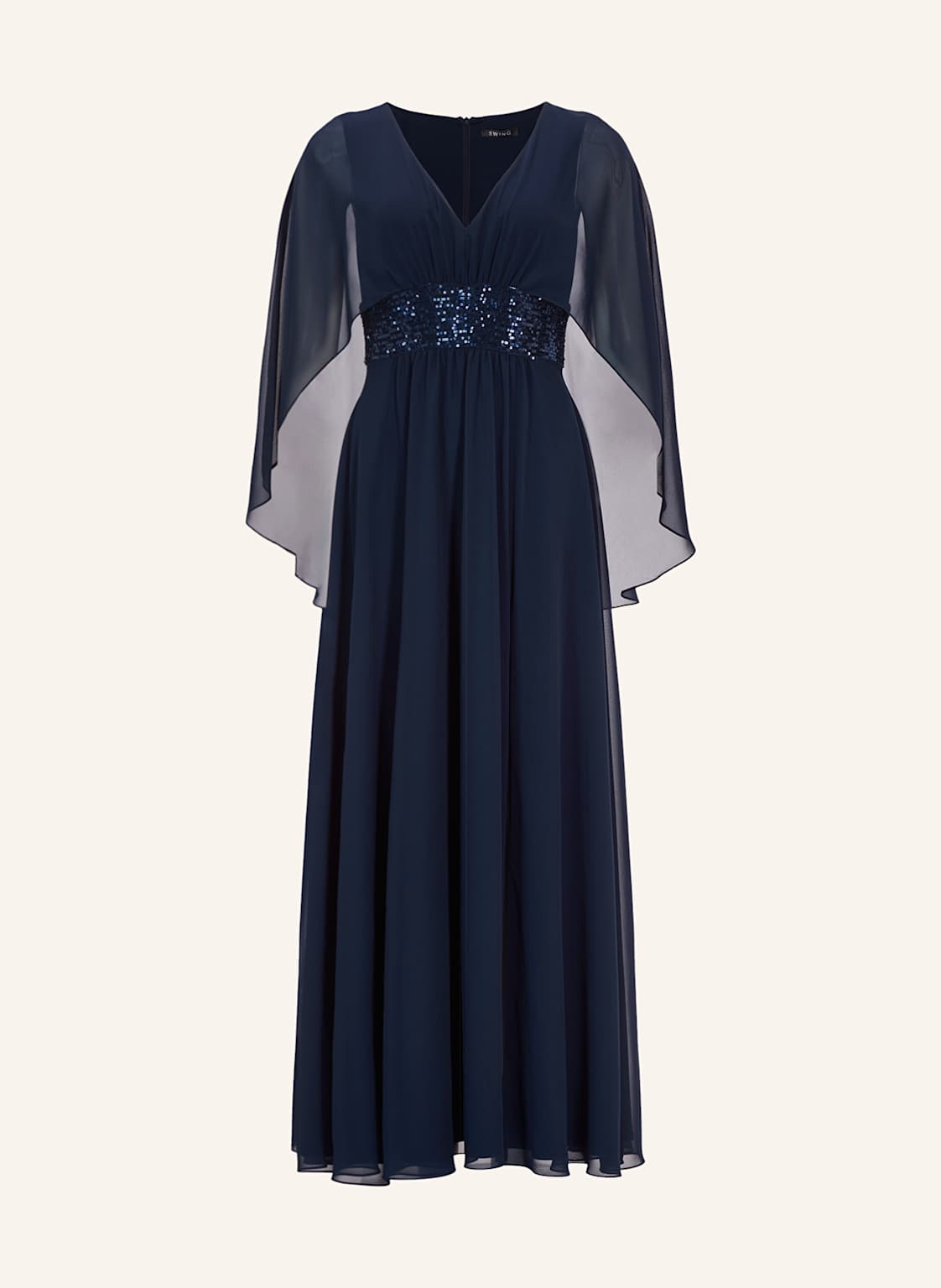 Swing Abendkleid Mit Pailletten blau von SWING