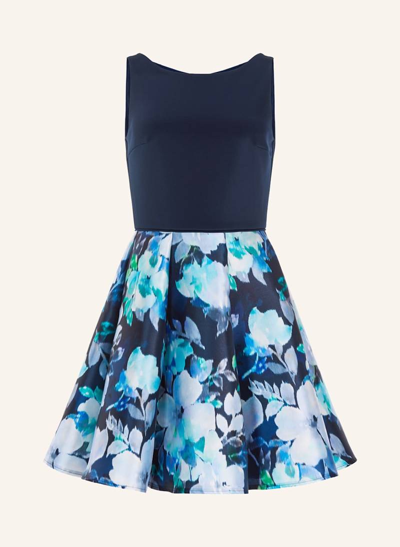 Swing Cocktailkleid Im Materialmix blau von SWING