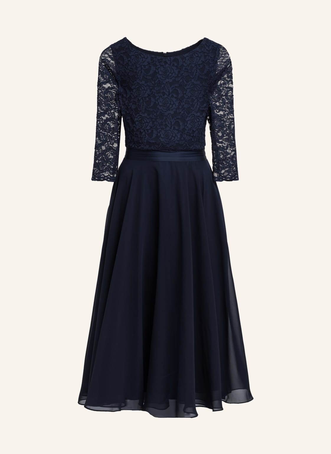 Swing Cocktailkleid Mit Spitzenbesatz blau Swing Cocktailkleid Mit Spitzenbesatz blau von SWING
