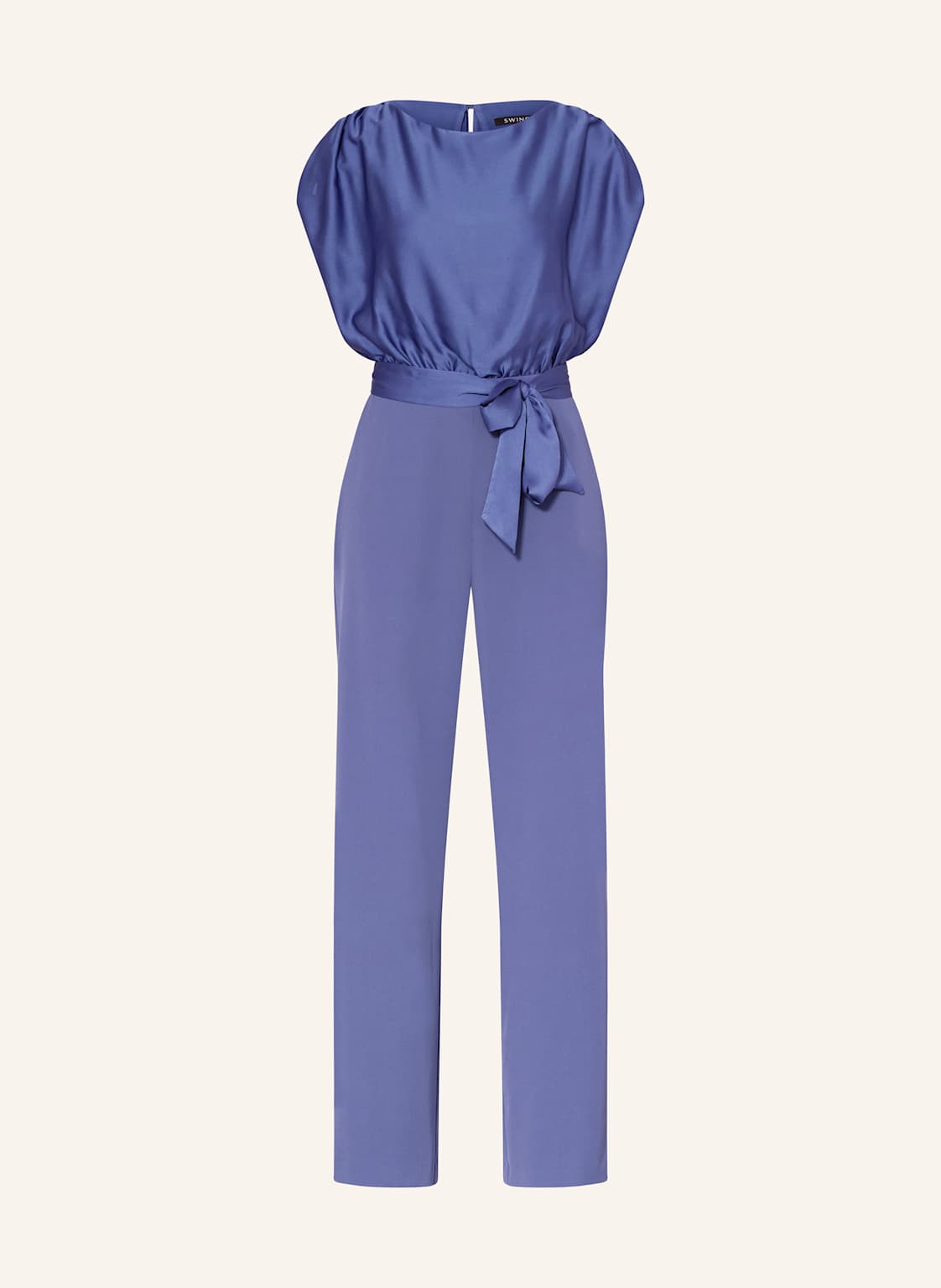 Swing Jumpsuit Im Materialmix blau von SWING