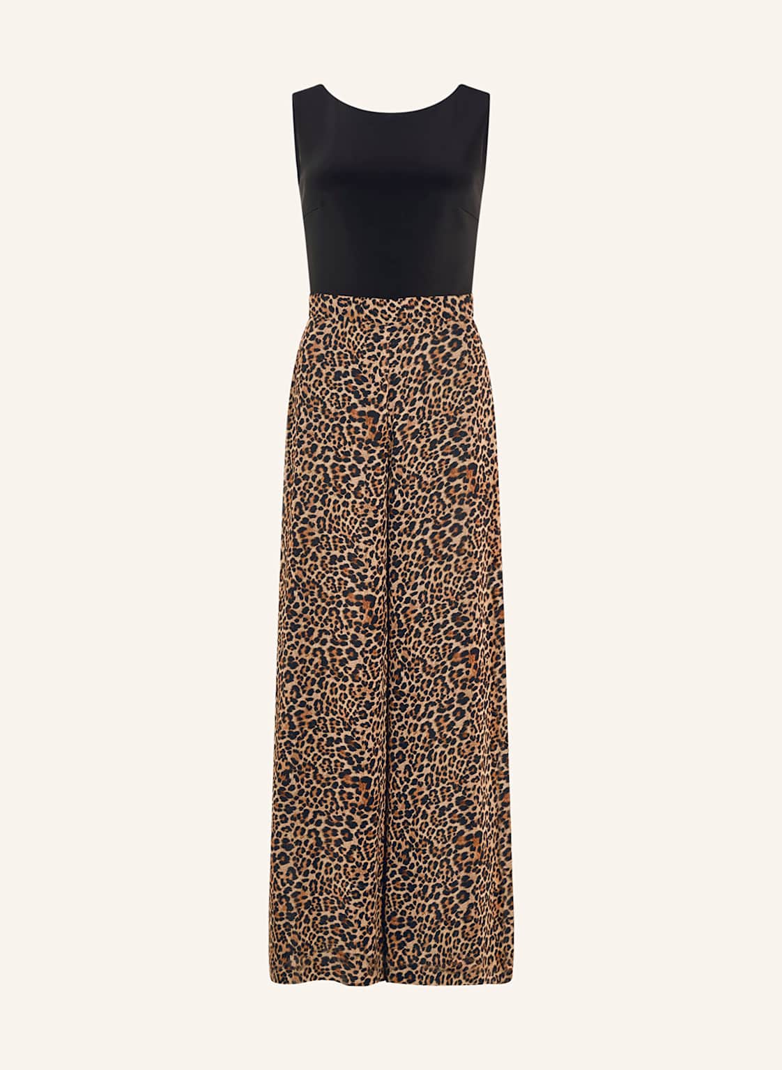 Swing Jumpsuit Im Materialmix braun Swing Jumpsuit Im Materialmix braun von SWING