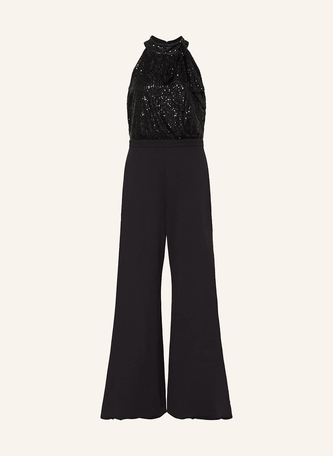 Swing Jumpsuit Mit Abnehmbarer Schluppe Und Pailletten schwarz von SWING