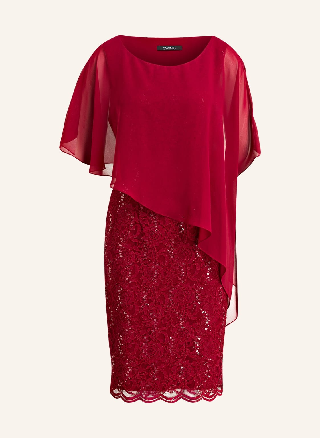 Swing Cocktailkleid Mit Spitze rot Swing Cocktailkleid Mit Spitze rot von SWING
