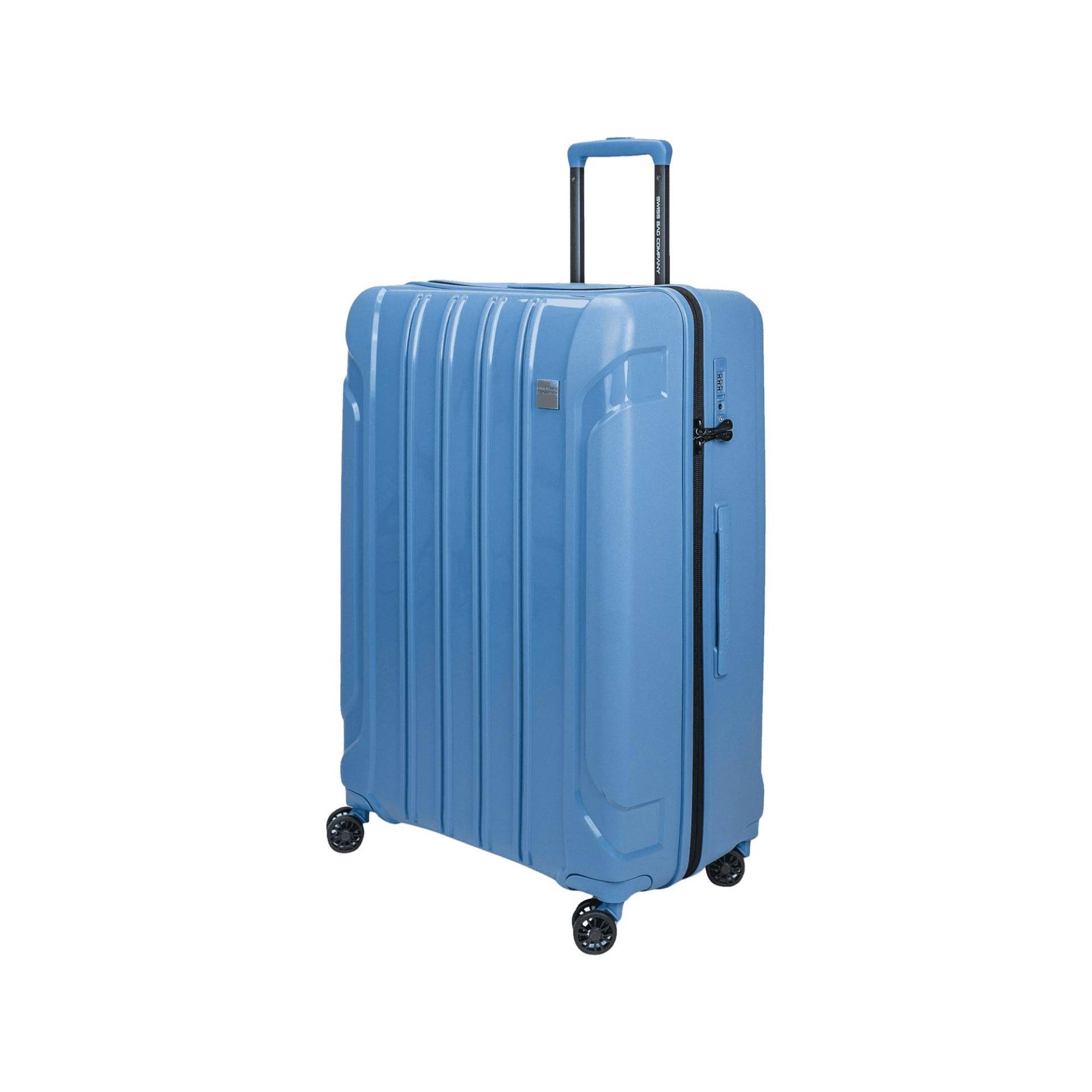 Hartschalenkoffer, Spinner Unisex Blau 75 CM von SWISS BAG COMPANY