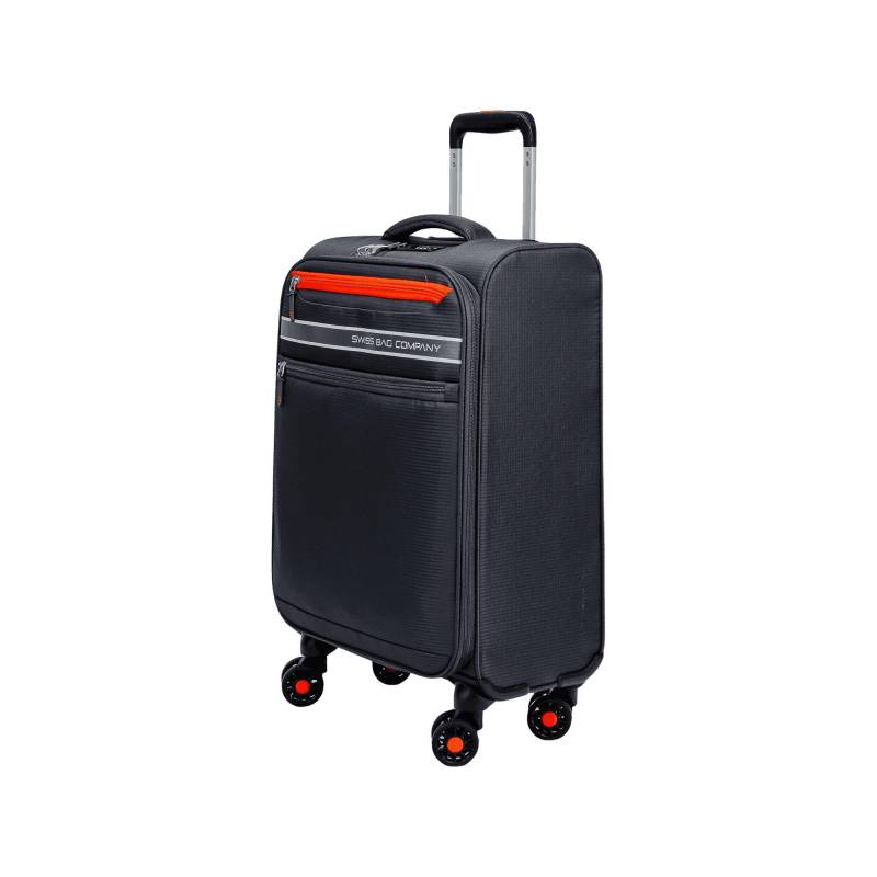 Weichschalenkoffer, Spinner Unisex Grau 55 CM von SWISS BAG COMPANY