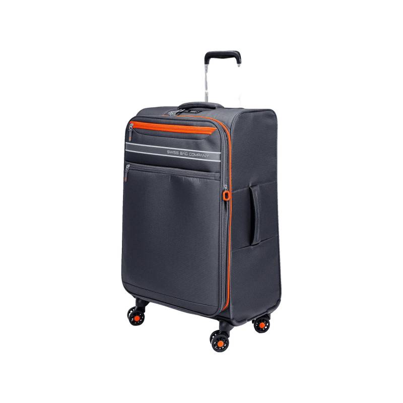 Weichschalenkoffer, Spinner Unisex Grau 67 CM von SWISS BAG COMPANY