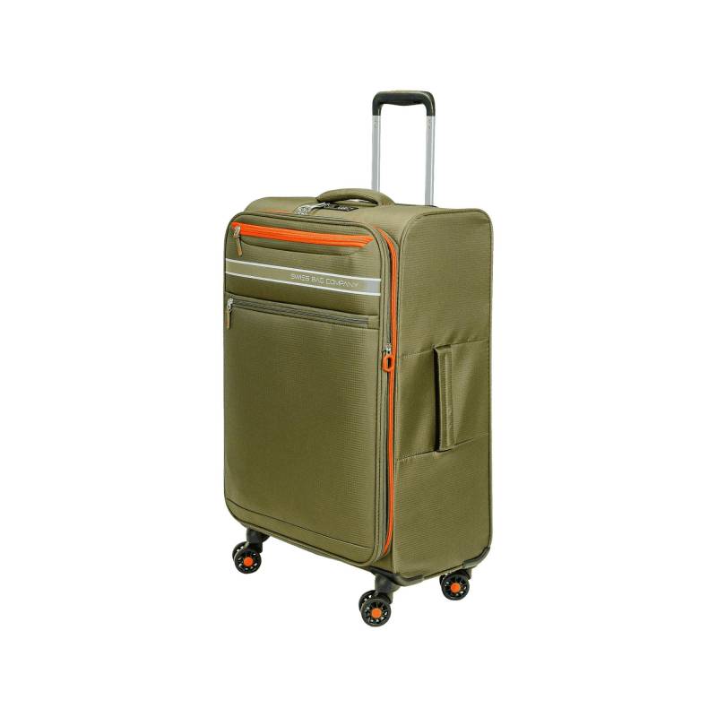 Weichschalenkoffer, Spinner Unisex Olivegrün 67 CM von SWISS BAG COMPANY