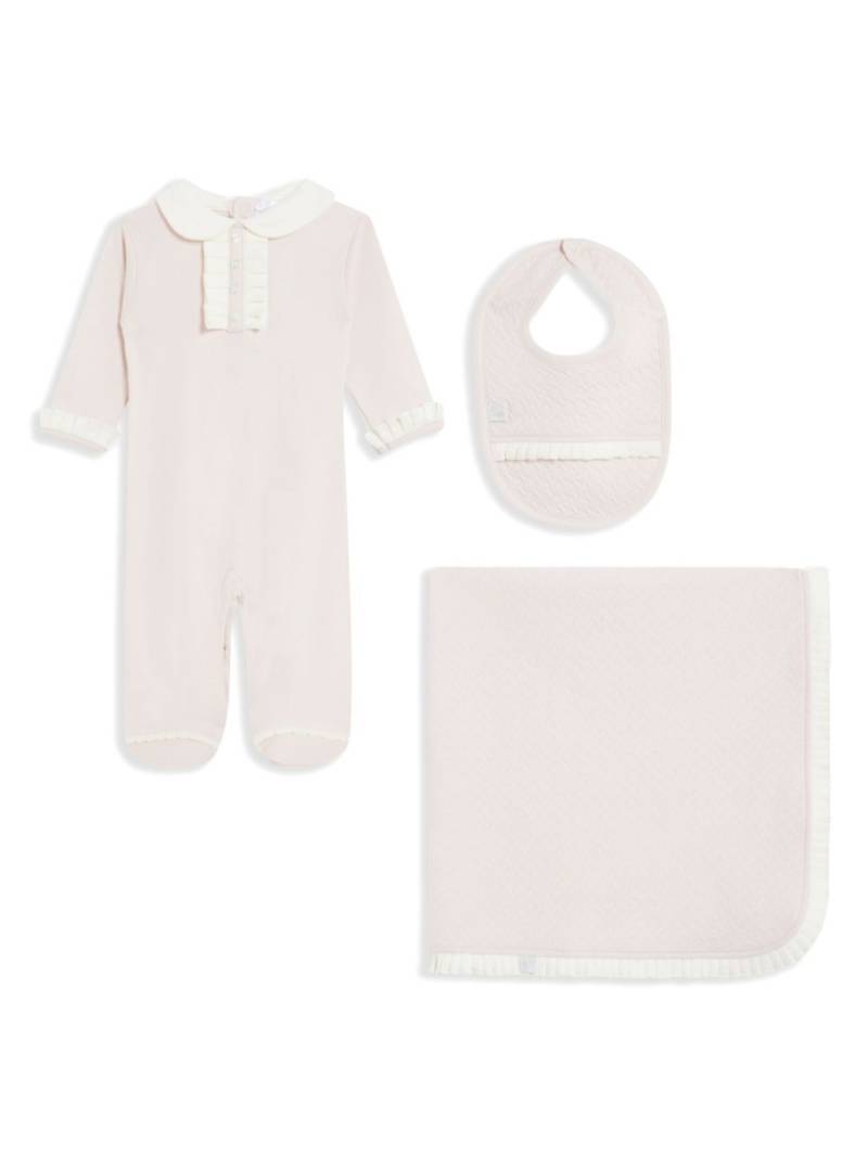 SWP by Irina ruffle-detail babygrow set - Pink von SWP by Irina