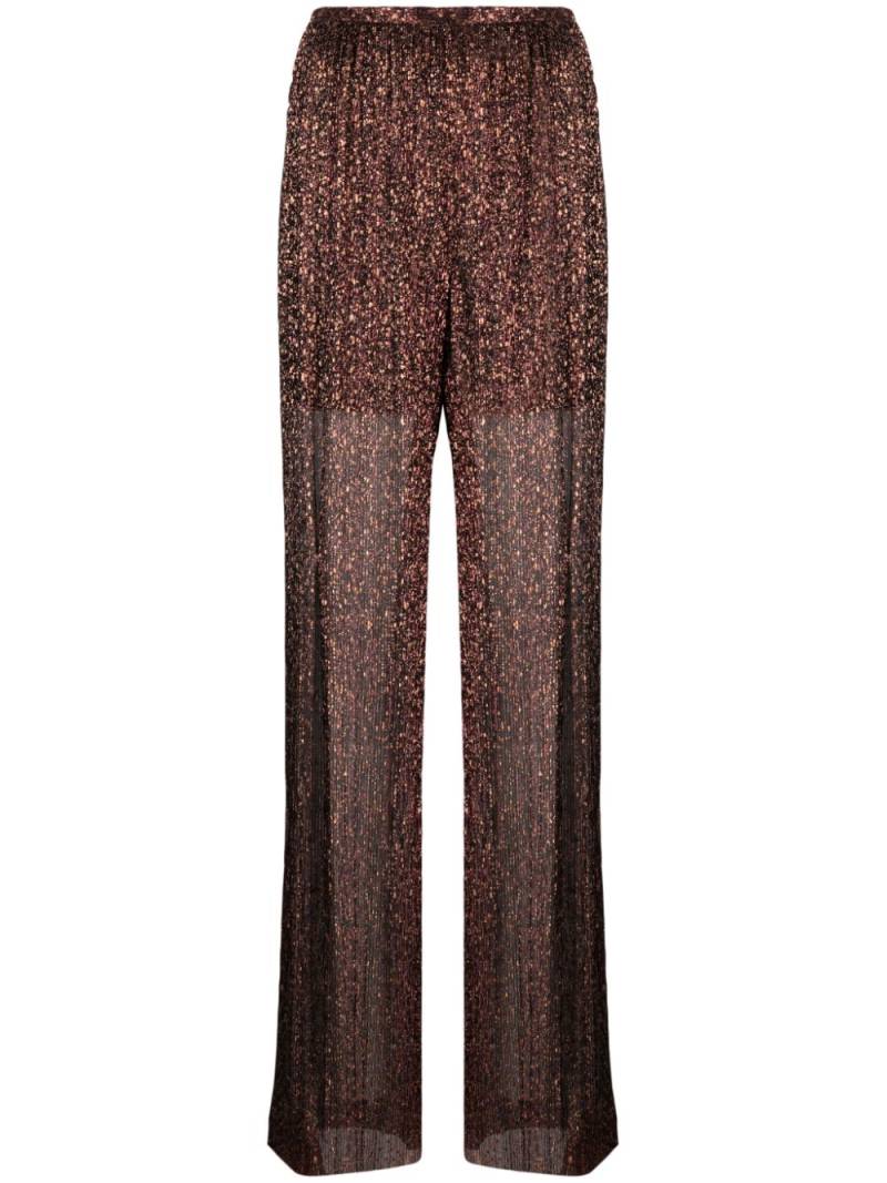 Sabina Musayev Mark wide-leg trousers - Gold von Sabina Musayev