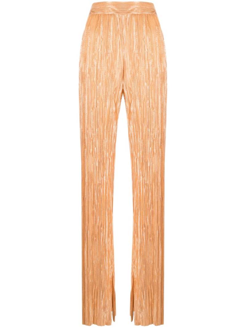 Sabina Musayev straight-leg plissé trousers - Orange von Sabina Musayev