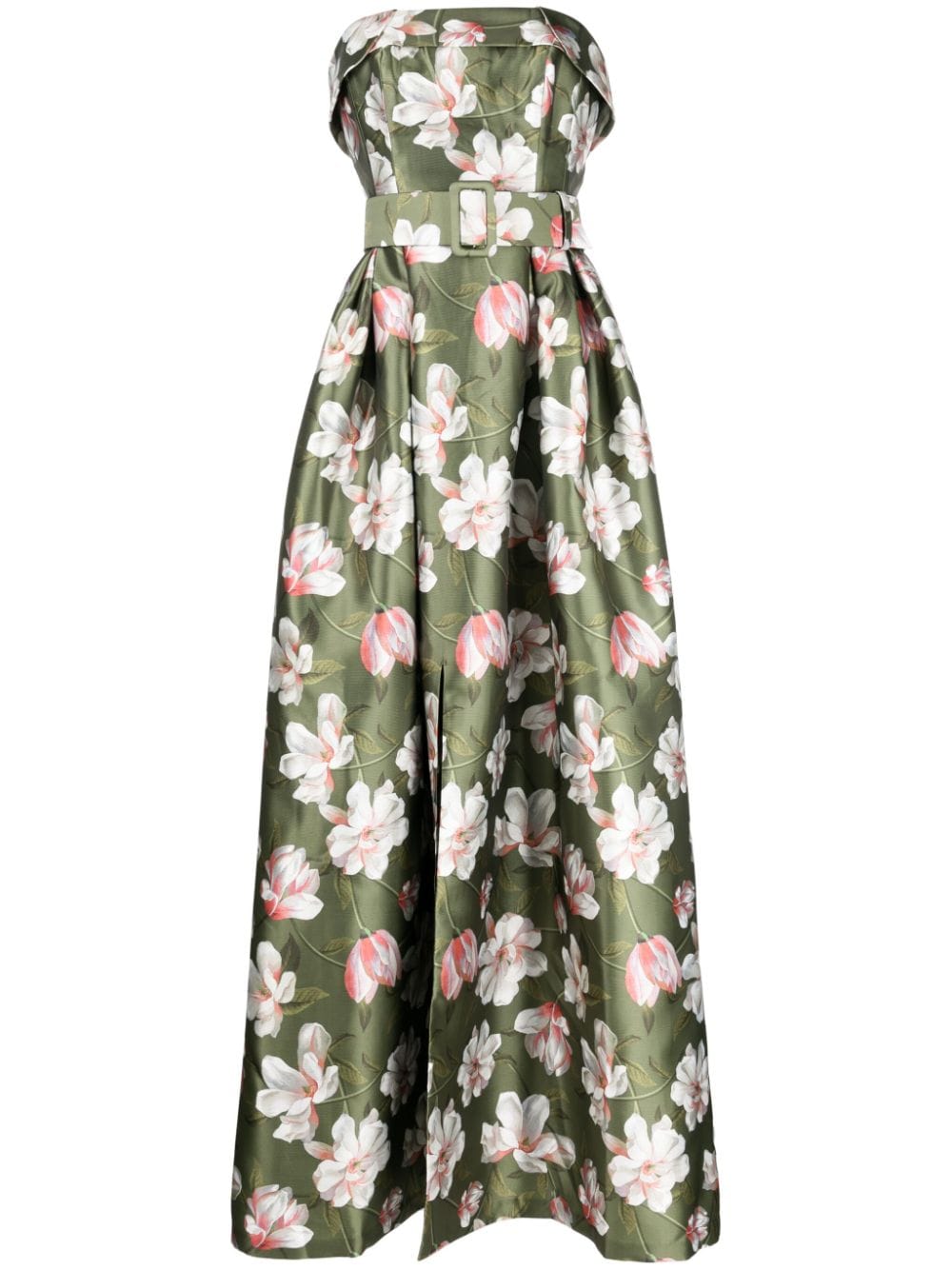 Sachin & Babi Brielle magnolia-print gown - Green von Sachin & Babi