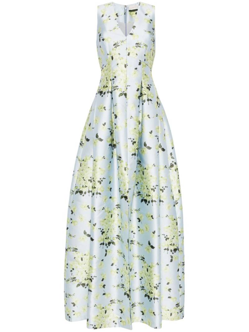 Sachin & Babi Brooke floral-print gown - Blue von Sachin & Babi