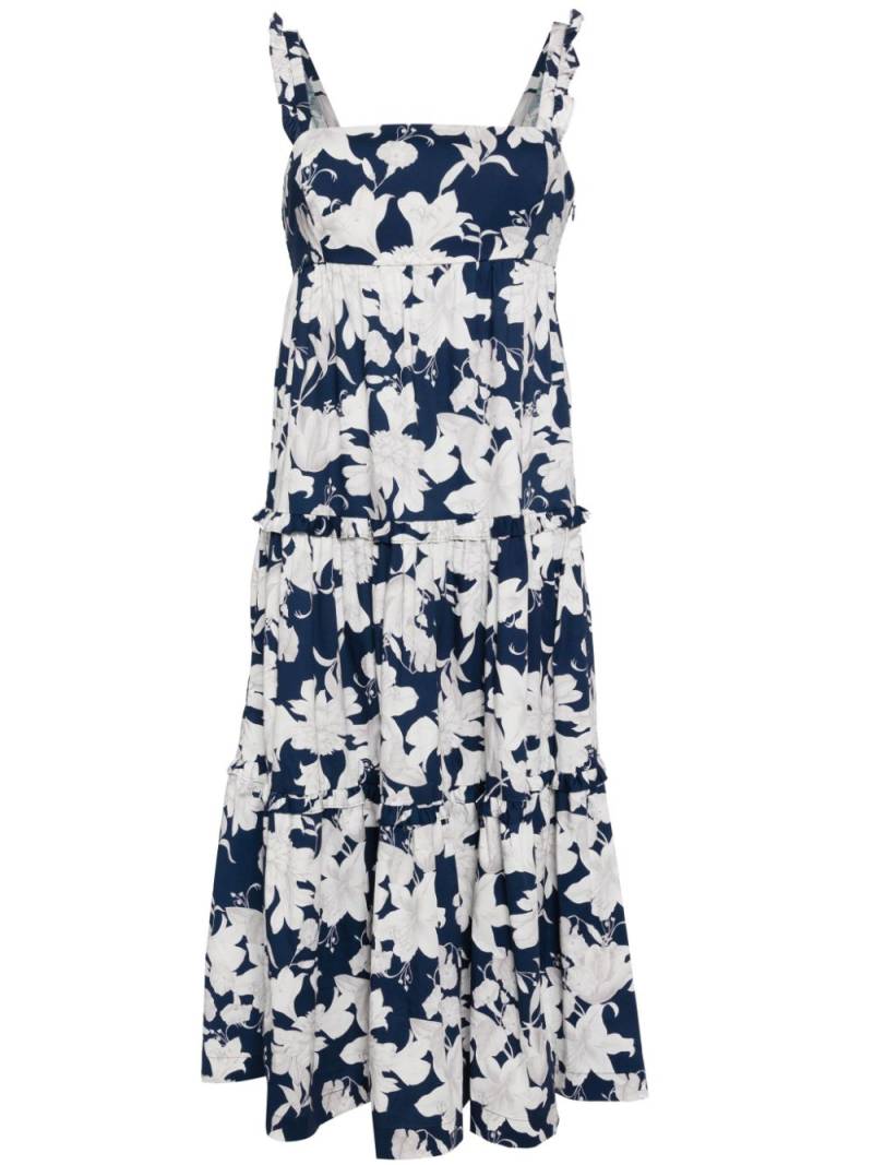 Sachin & Babi Giorno floral-print midi dress - Blue von Sachin & Babi