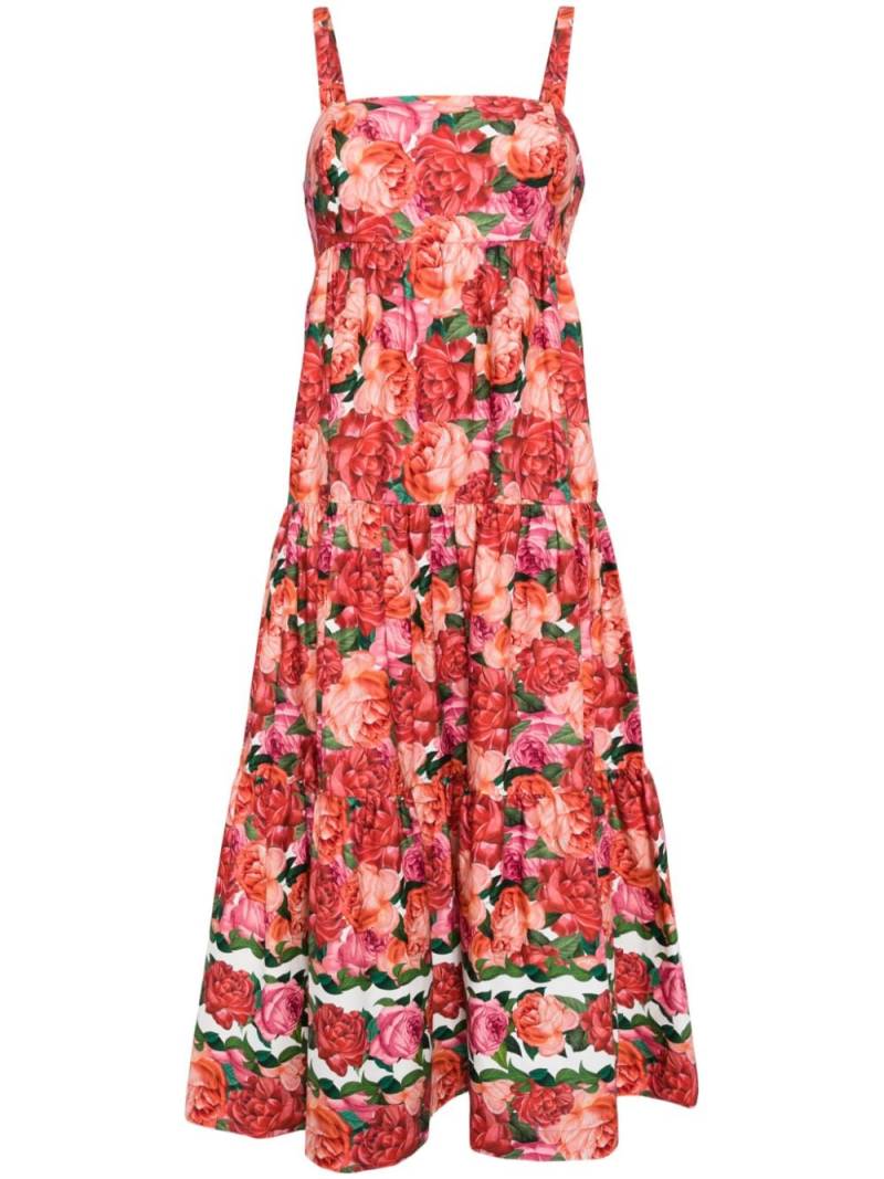 Sachin & Babi Giorno floral-print midi dress - Red von Sachin & Babi