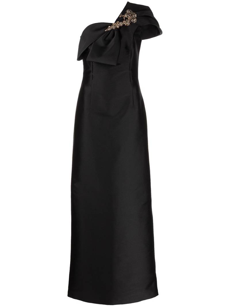 Sachin & Babi Ines one-shoulder gown - Black von Sachin & Babi