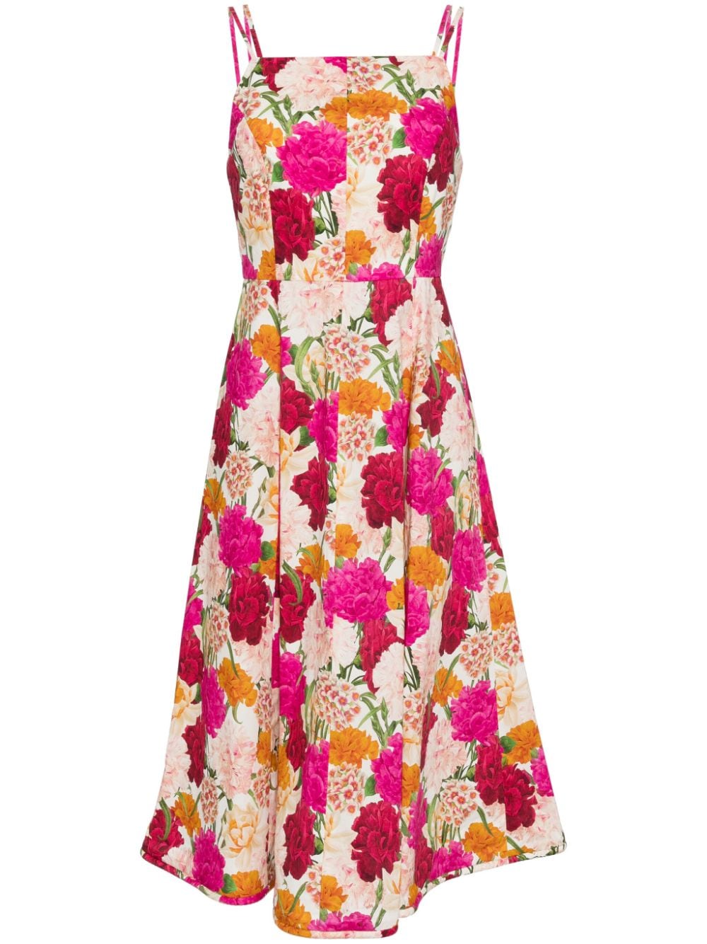 Sachin & Babi Jacinta floral-print midid dress - Red von Sachin & Babi