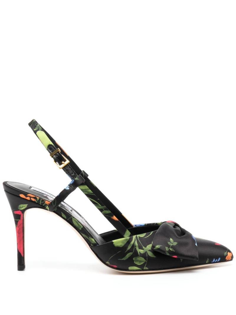 Sachin & Babi Lenox 90mm floral-print pumps - Black von Sachin & Babi