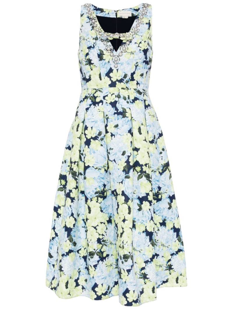 Sachin & Babi Millie floral-print midi dress - Blue von Sachin & Babi