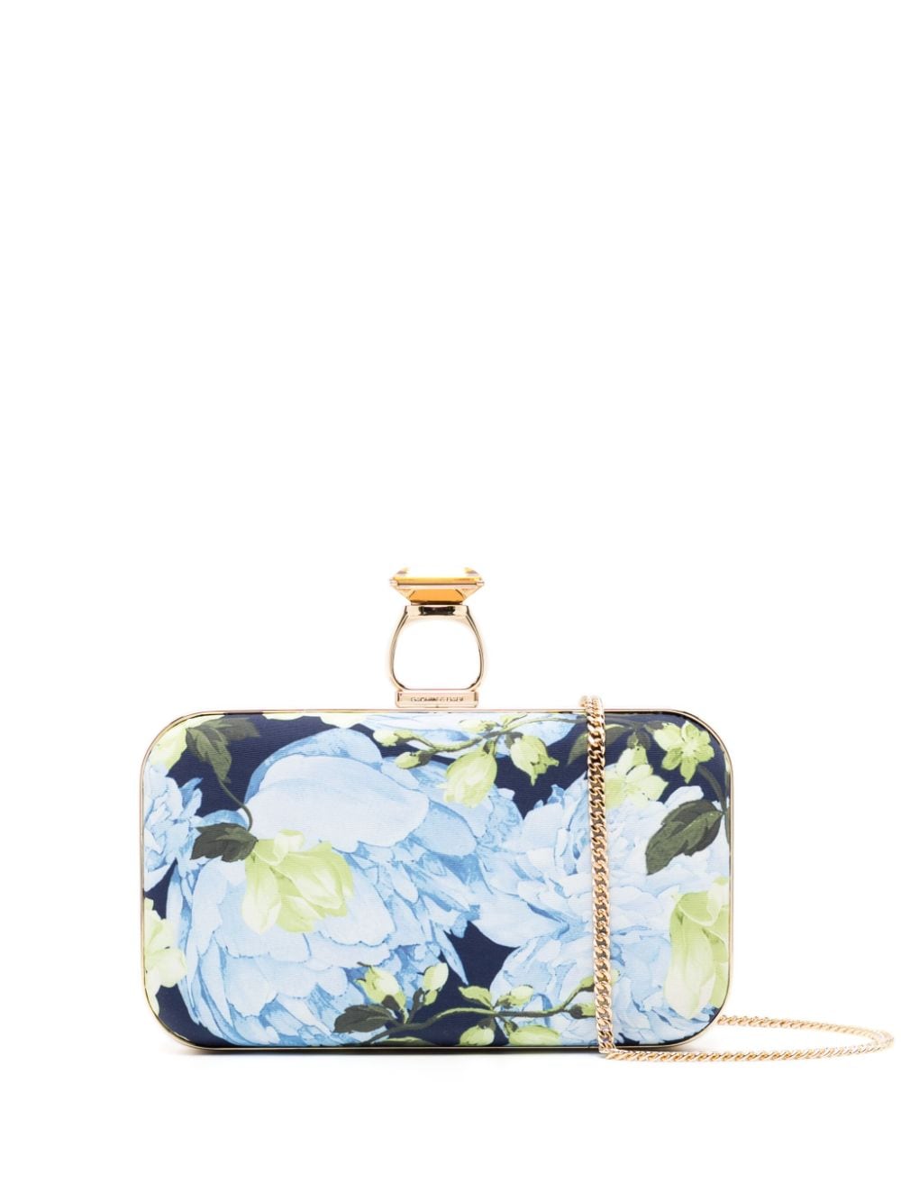 Sachin & Babi On The Rocks Garden Club-print clutch bag - Blue von Sachin & Babi