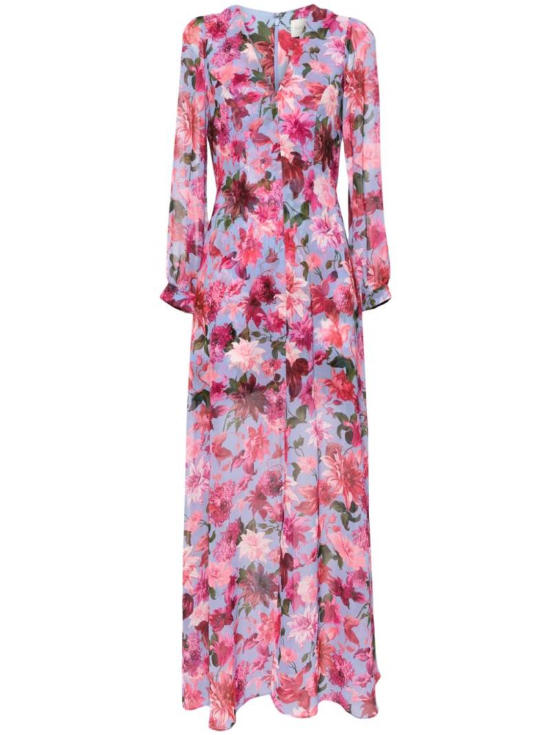 Sachin & Babi Penny floral-print gown - Black von Sachin & Babi