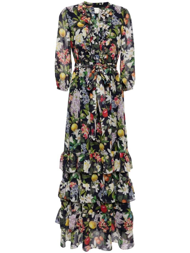 Sachin & Babi Venus floral-print dress - Blue von Sachin & Babi