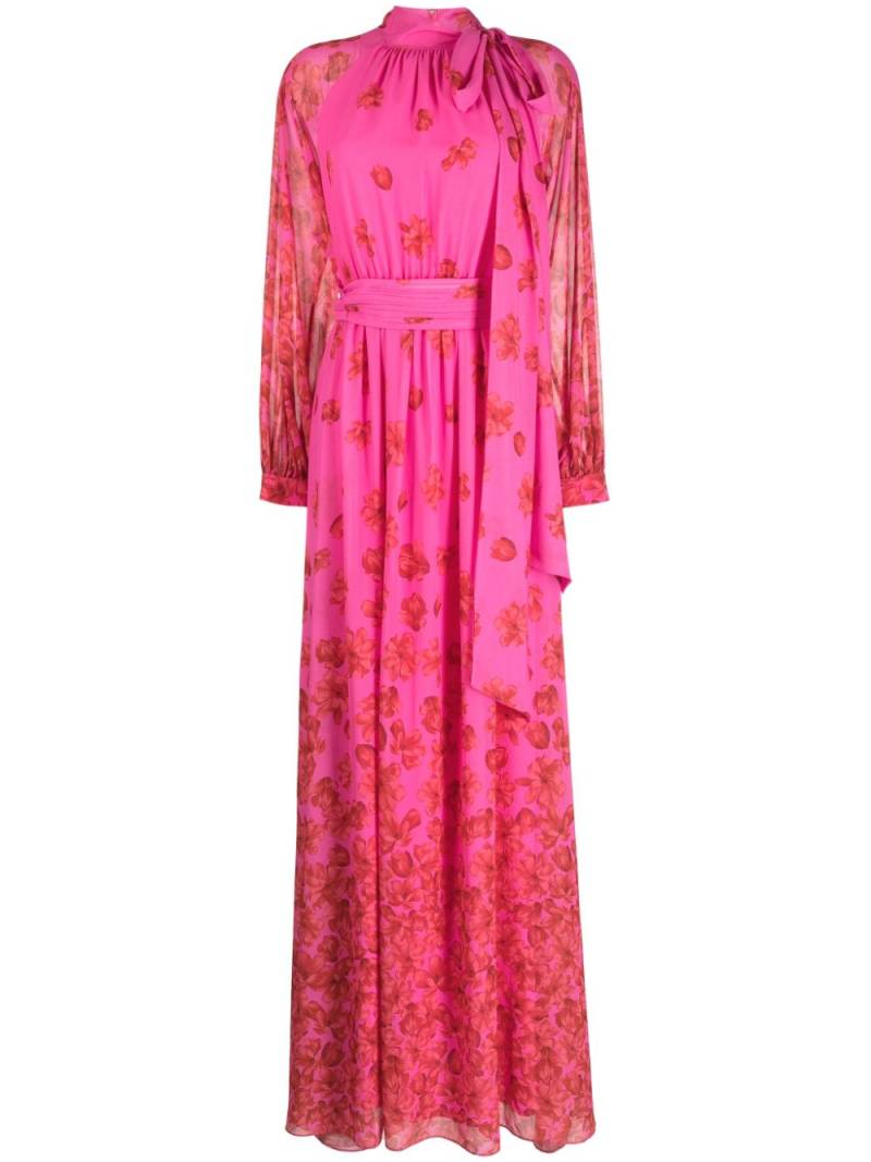 Sachin & Babi Vera floral-print chiffon gown - Pink von Sachin & Babi