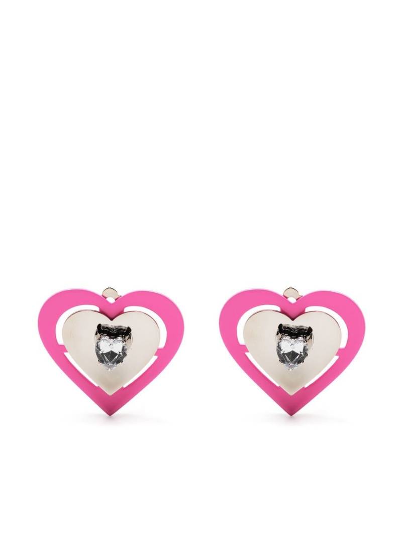 SafSafu neon heart-shaped earrings - Silver von SafSafu