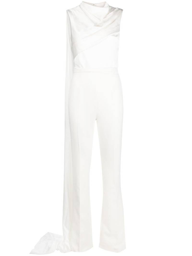 Safiyaa scarf detail jumpsuit - White von Safiyaa