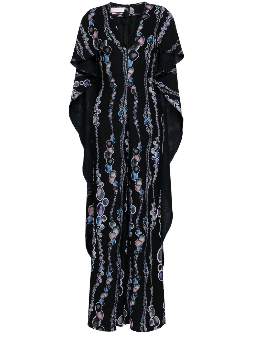 Saiid Kobeisy Canton abstract-print jumpsuit - Blue von Saiid Kobeisy