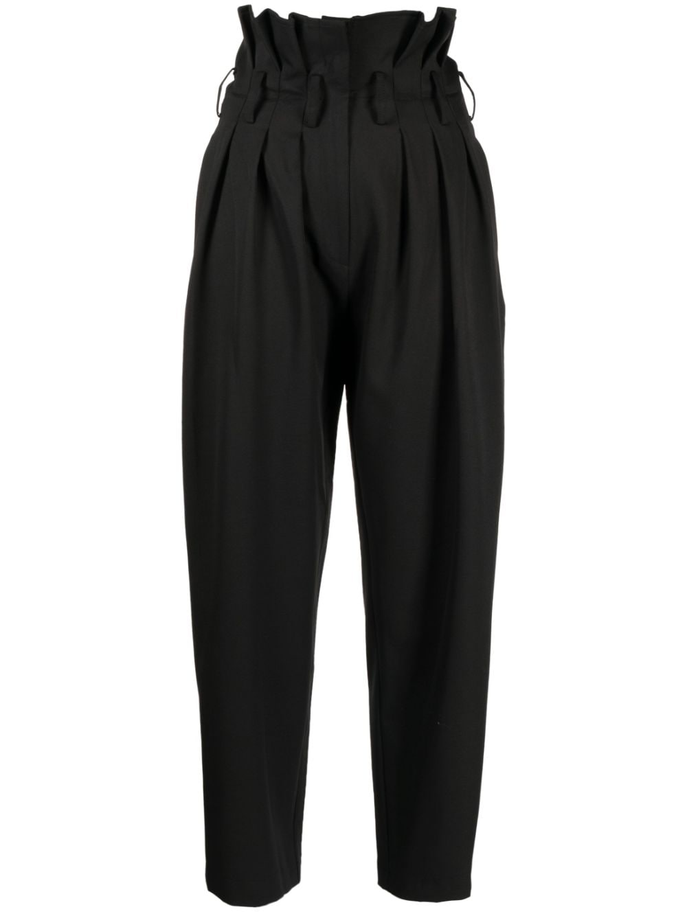 Saiid Kobeisy Double Crepe high waist pants - Black von Saiid Kobeisy