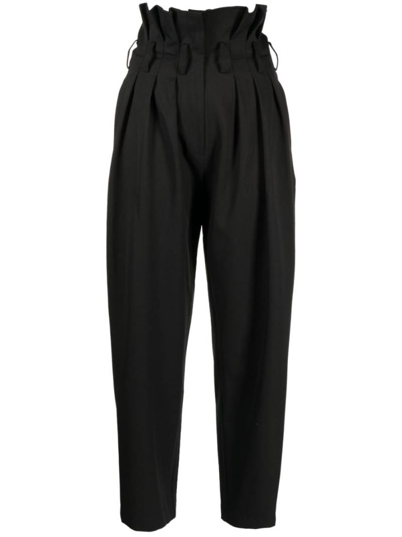 Saiid Kobeisy Double Crepe high waist pants - Black von Saiid Kobeisy