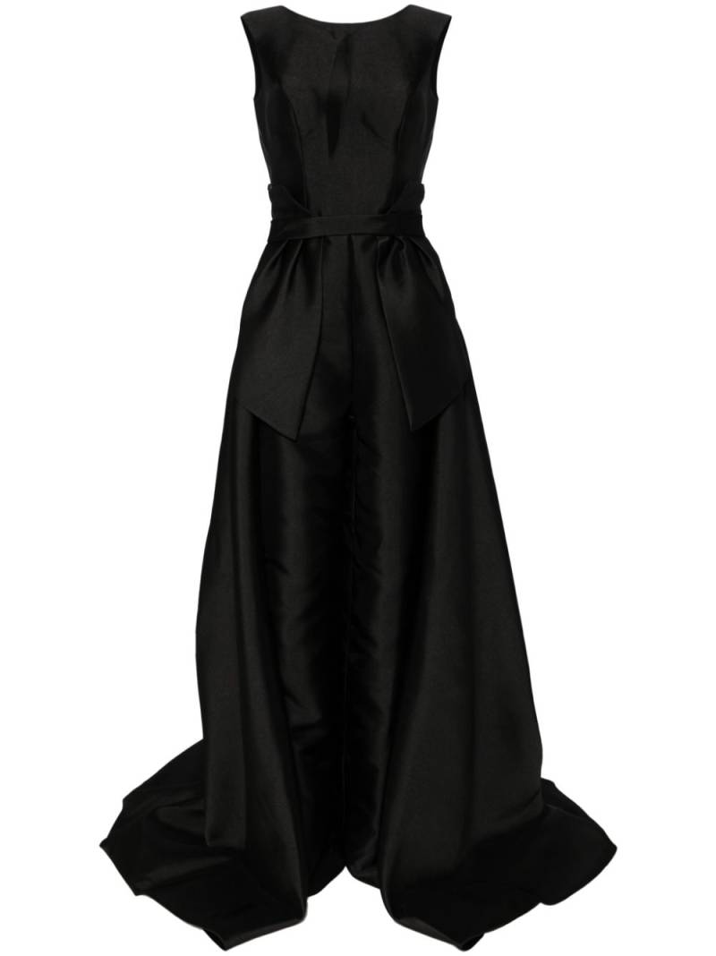 Saiid Kobeisy Mikado classic jumpsuit with detachable overskirt - Black von Saiid Kobeisy