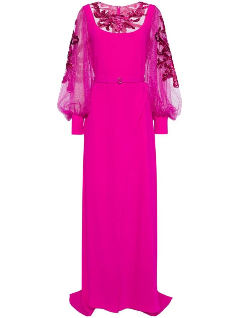 Saiid Kobeisy bead-embellished crepe gown - Pink von Saiid Kobeisy