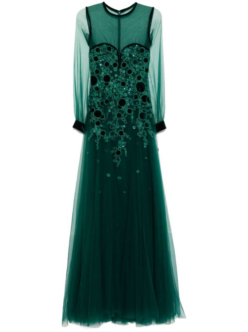 Saiid Kobeisy bead-embellished dress - Green von Saiid Kobeisy