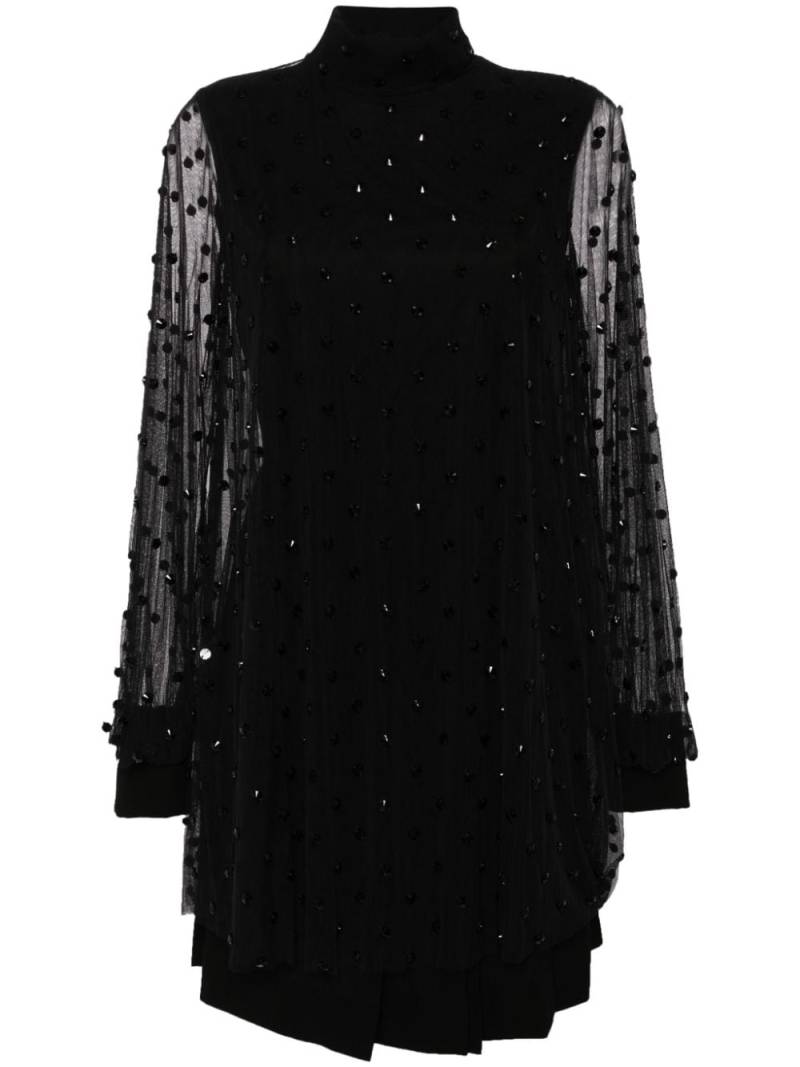 Saiid Kobeisy bead-embellished layered dress - Black von Saiid Kobeisy